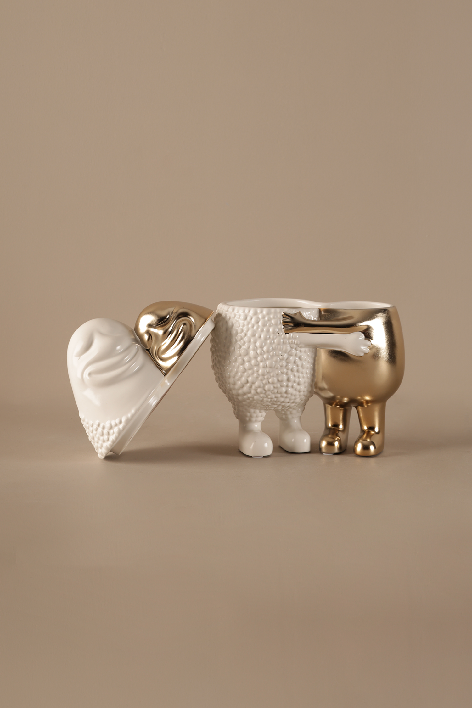 Cuore Duo White Sculpture