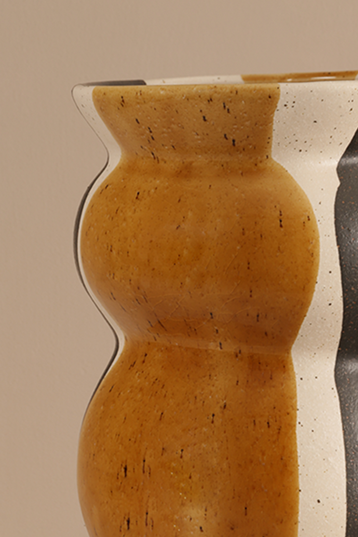 Splash Glaze Vase - S