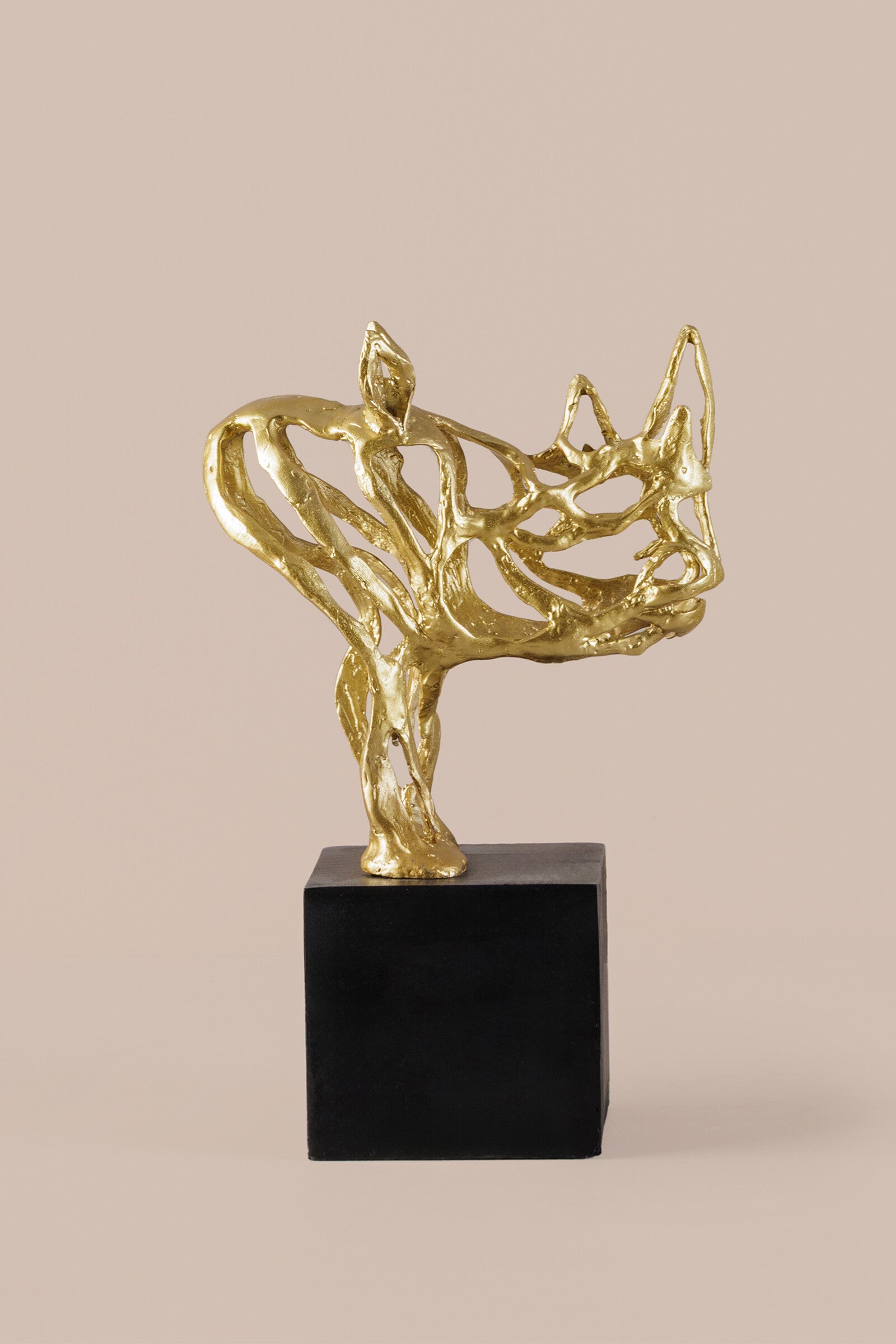 Gallop Golden Horse Sculpture – Luxury Statement Decor| Rococo Milano
