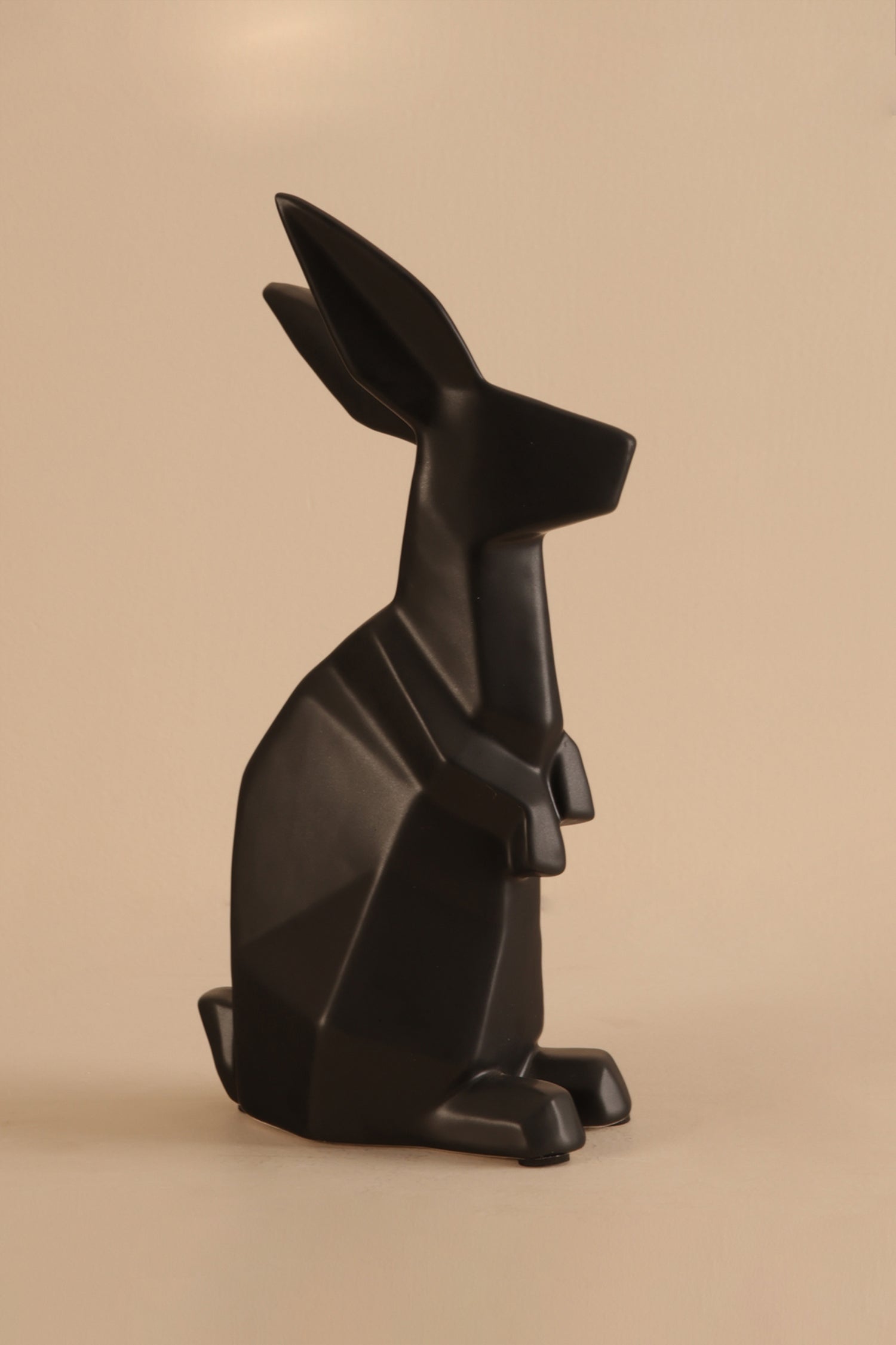 Echo Black Bunny Sculpture - B