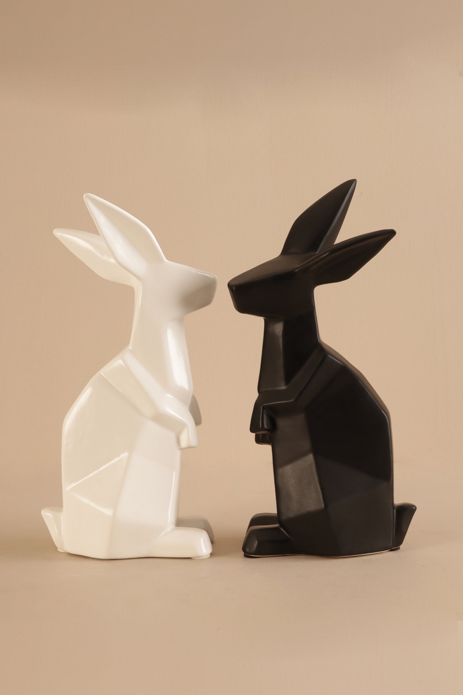 Echo White Bunny Sculpture - A