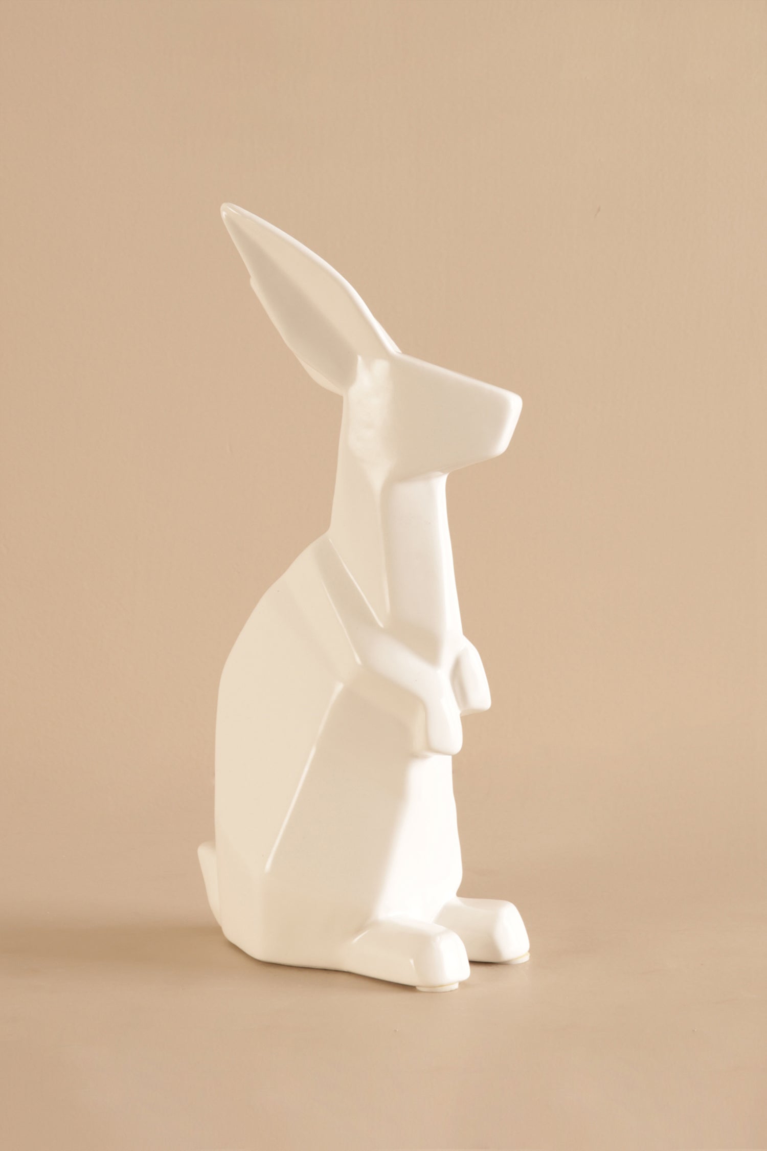 Echo White Bunny Sculpture - A