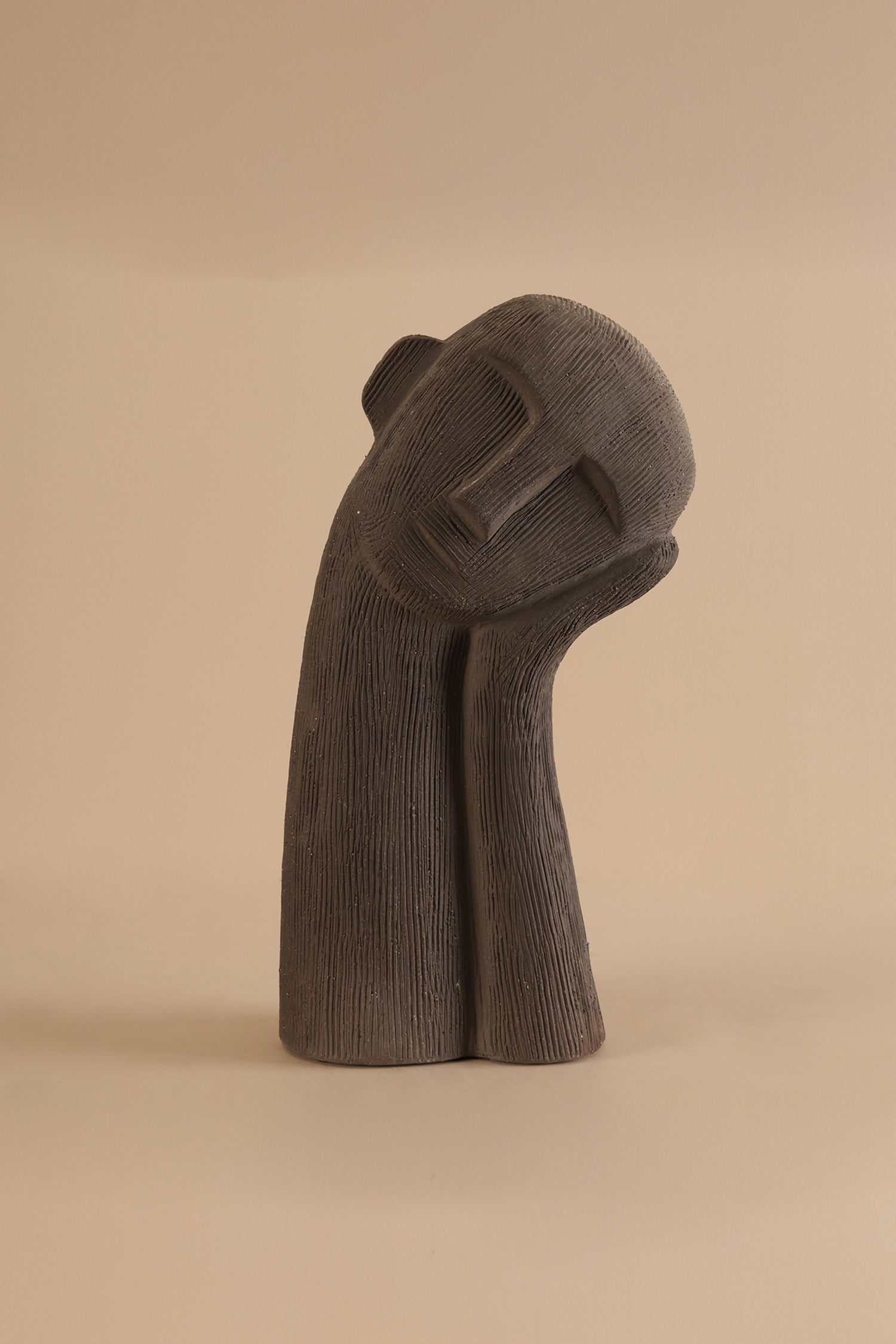 Spina Resin Black Sculpture