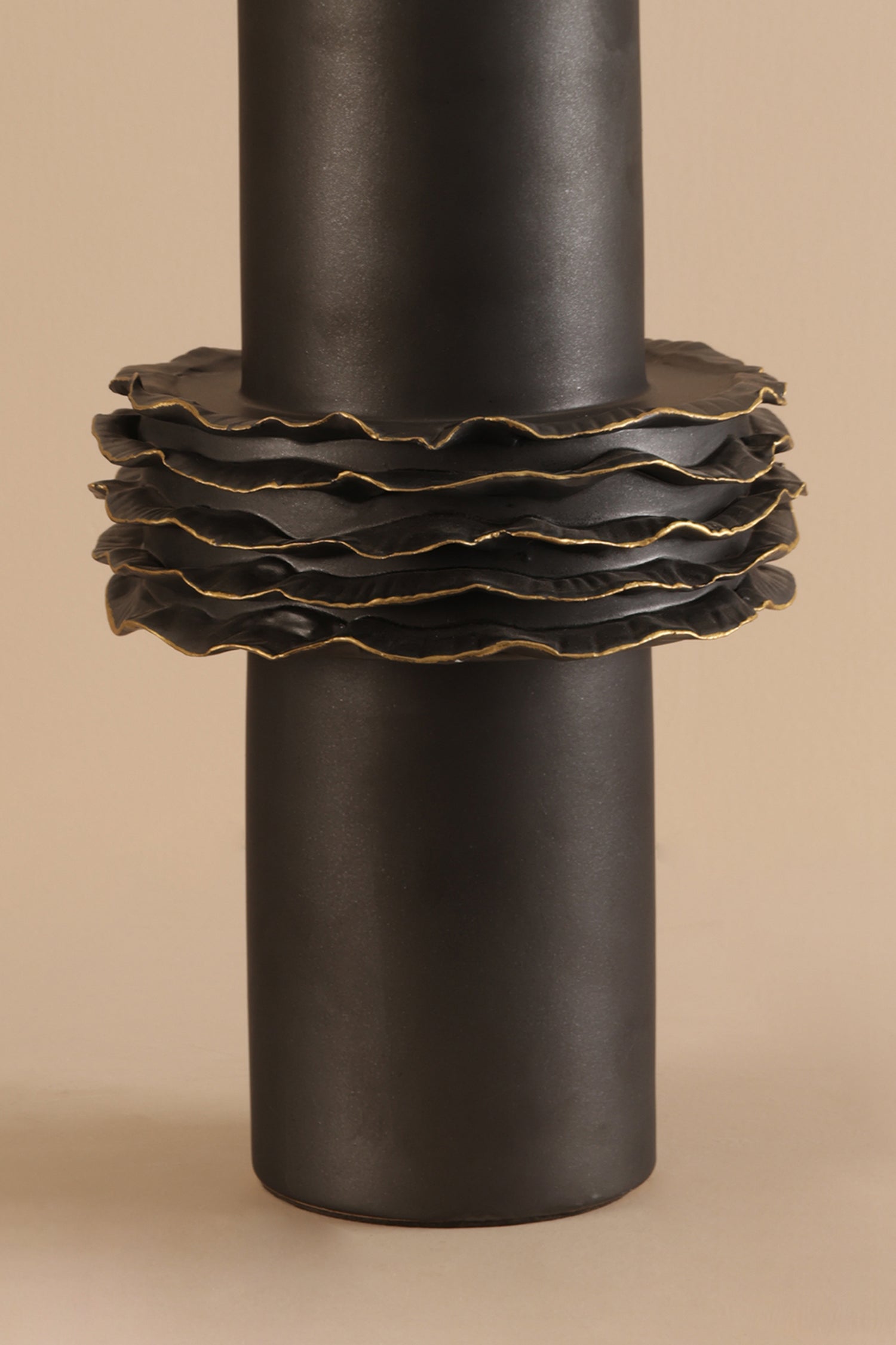 Vasque Black Ceramic Vase - A