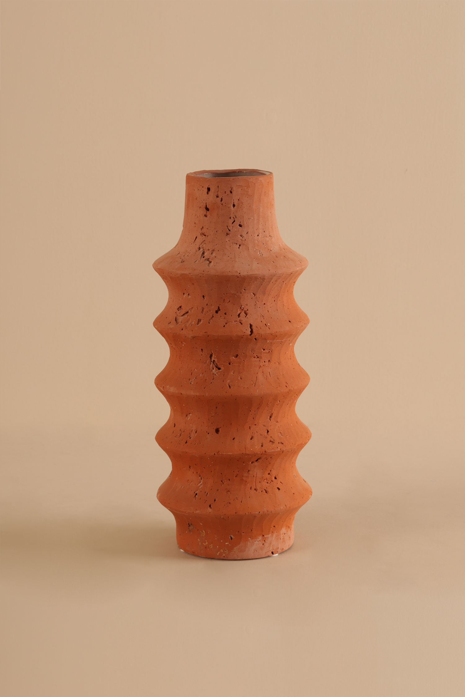 Canyon Sculptural Brown Vase
