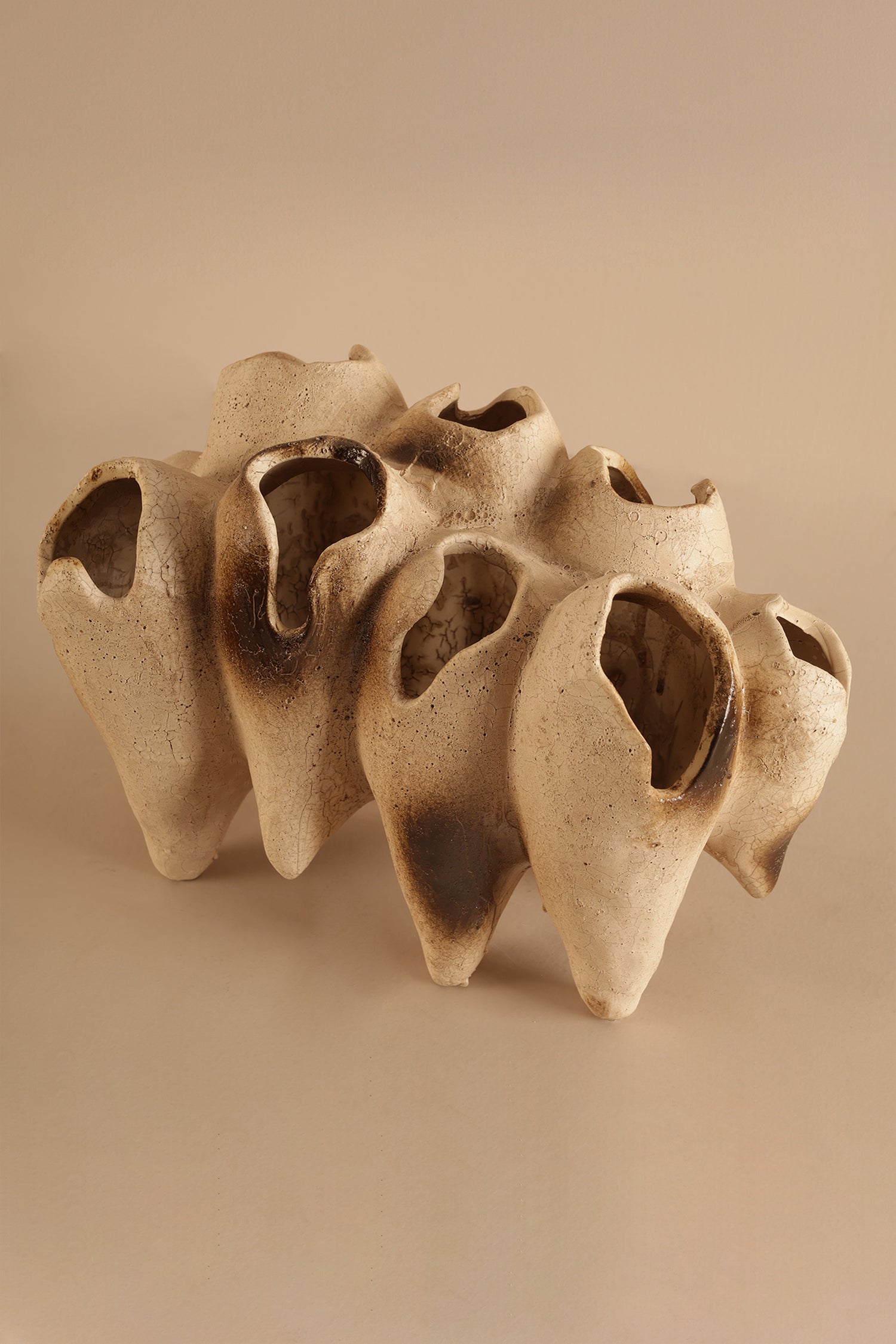 Toothy Brown Sculpture