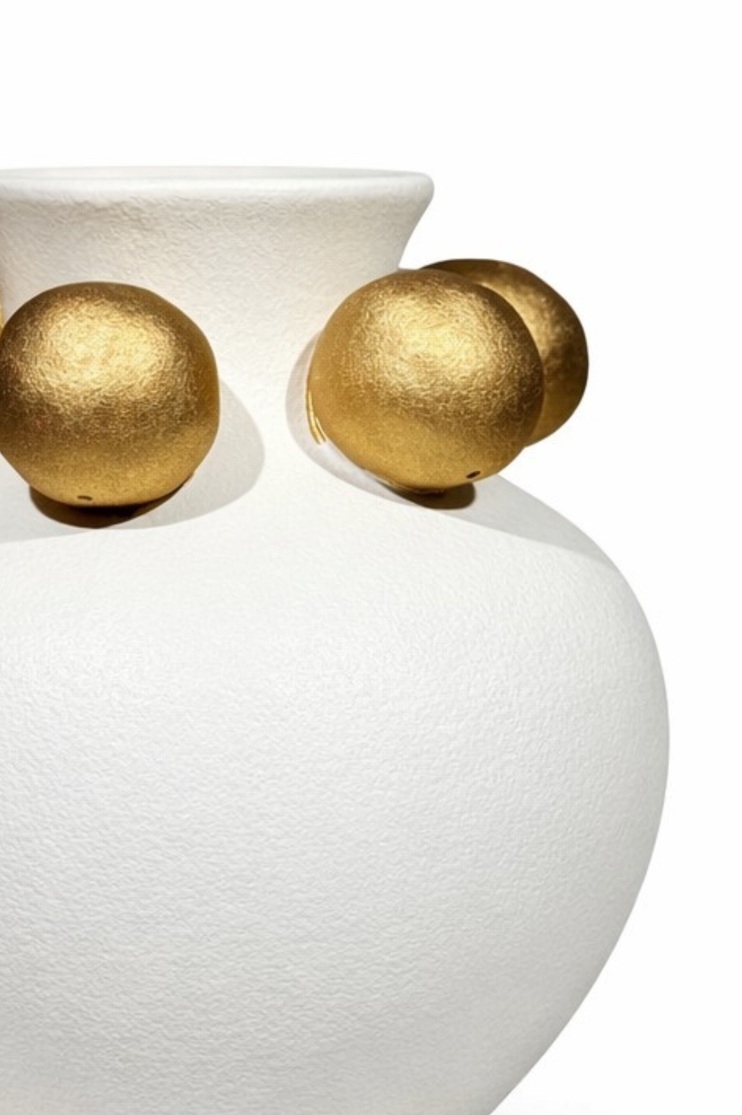 Aurum Pearl Ceramic Vase